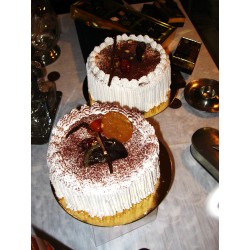Desserts glacés : Les vacherins Chocolat - Mandarine